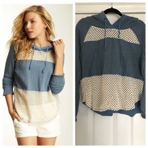 Free People Mesh Block Hoodie